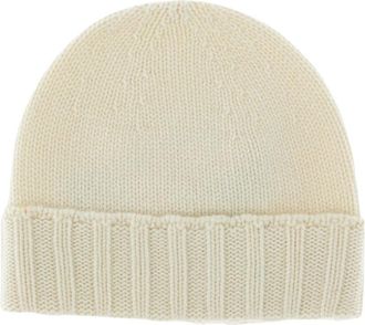Drumohr Beanie - Dames - Hoeden - Wit - ONE Size - Wol - Accessoires