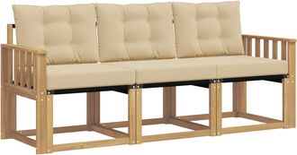 vidaXL Conjunto De Sof&aacute;s De Exterior 3 Uds. Y Beige Vidaxl