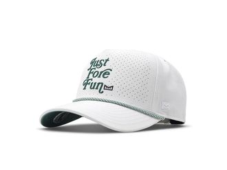 Melin Hydro Odyssey Links Baseball Caps White/Green : Classic, Polyester/Spandex