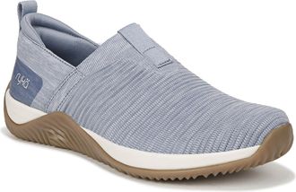 Ryk&auml; Womens Echo Knit Slip-on Sneaker, Slip On Shoes, Dusty Blue, 4.5 UK