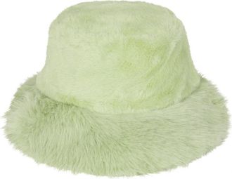 Generic Royal Stallion Premium Faux Fur Winter Bucket Hat in Lime, Size: One Size