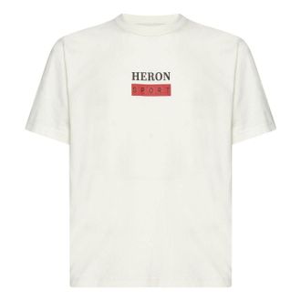 Heron Preston SS23 Bonded T-Shirt White Red HMAA032S23JER0100125