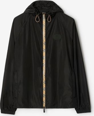 Burberry Checker-tape Nylon Hooded Jacket