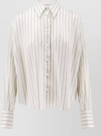 Brunello Cucinelli striped silk shirt