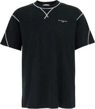 Givenchy Logo T-shirt - Heren - T-shirts - Zwart - S - Katoen - Tops