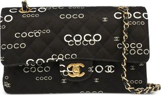 Chanel Borsa a spalla Coco Classic Double Flap media 2002 - Nero