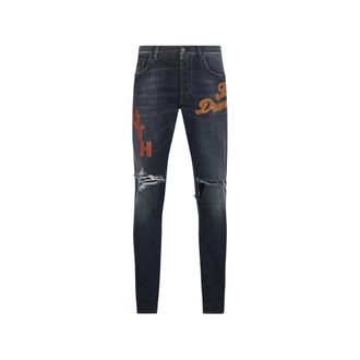 Amiri Skinny Jeans, male, Gray, Size: W30 Skinny Jeans