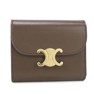 Celine Brown Leather Wallet (Tri-Fold) (Pre-Owned)