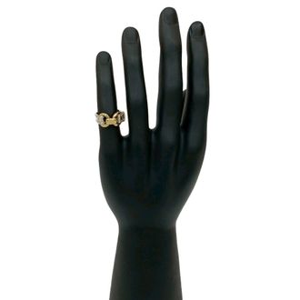 Herm&egrave;s Gold Silver Yellow Gold (18K) Silver 925 Band Ring (Pre-Owned)
