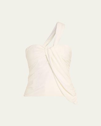 SIMKHAI Nathreen Draped One-Shoulder Top