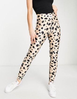 Eivy Ice Cold base layer leggings in cheetah-Neutral