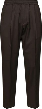 D4.0 Slim-fit Broeken - Heren - Slim Fit Broeken - Bruin - XL - Wol - Broeken