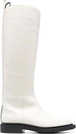 3Juin Knielaarzen met rits - Wit