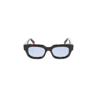 Off-white Accessoires, unisex, Bruin, ONE Size, Rechthoekige Acetaat Zonnebril