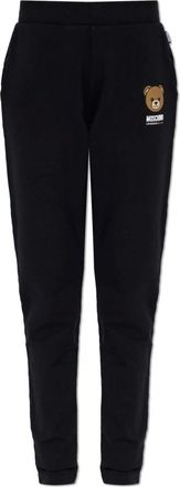 Moschino Broeken, Dames, Zwart, XL, Katoen, Active Line Trainingsbroeken