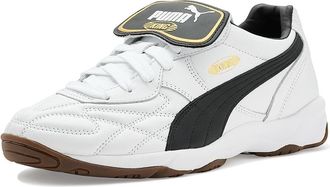 Puma King Indoor Shoes Mens Shoes White/Black : 10.5 D - Medium, Leather