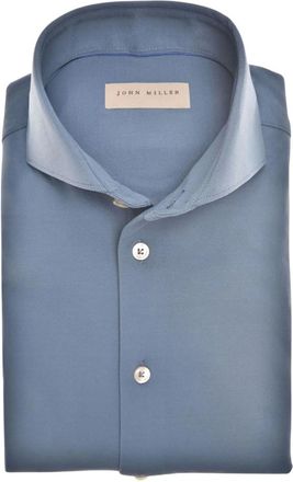 John Miller Hombre, Camisas, Azul, Talla: S