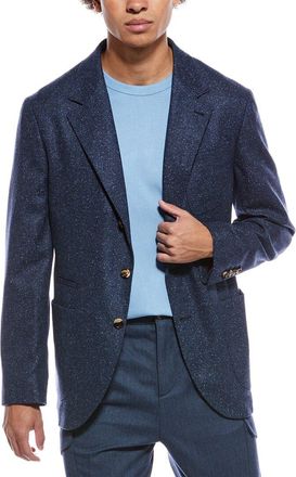 Brunello Cucinelli Wool & Silk-Blend Blazer
