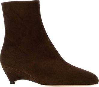 Jil Sander Womens Arc Ankle Boot Brown Calf