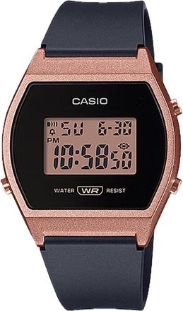Casio Womens Digital Sport Watch with Black and Rose Gold Dial - LW-204-1ACF