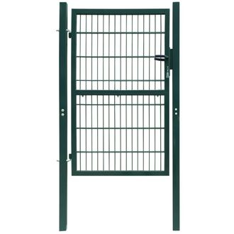 vidaXL Cancello Da Giardino 2d (singolo) Verde 106 X 210 Cm - Vidaxl