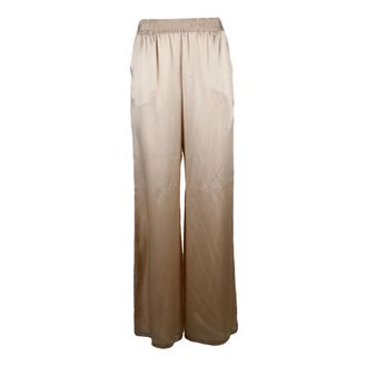 Eleventy Wide Trousers, female, Beige, Size: M Wide Trousers