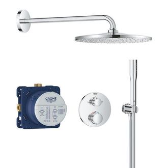 GROHE QuickFix Precision Thermostat Perfect inbouw douchesysteem met Vitalio Rain Mono 310 hoofddouche chroom