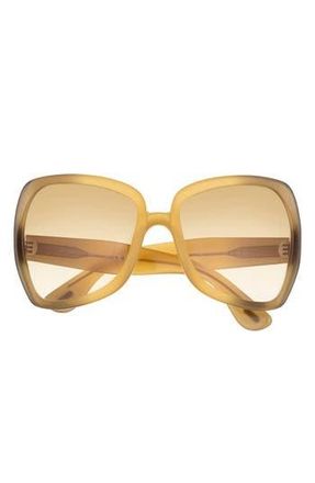 Tom Ford 60mm Gradient Butterfly Sunglasses in Yellow /Gradient Brown at Nordstrom Rack