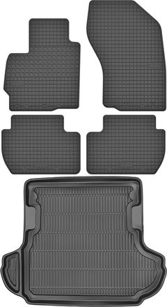 OEM Juego De Alfombrillas De Goma Para Coche Y Alfombrilla Para Maletero Para Mitsubishi Outlander Ii Suv (2006-2012)