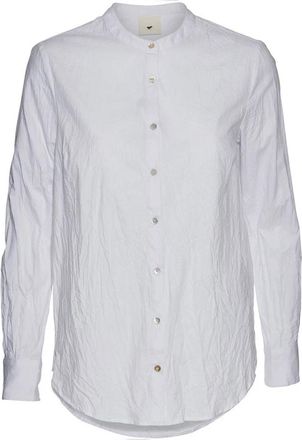 Julie Fagerholt - Heartmade Klassieke Maple Shirt Off White - Dames - Overhemden - Wit - XS - Katoen - Overhemden