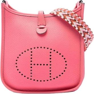 Herm&egrave;s Pre-owned Evelyne I Shoulder Bag - Dames - Vintage Schoudertas - Roze - ONE Size - Leer - Vintage
