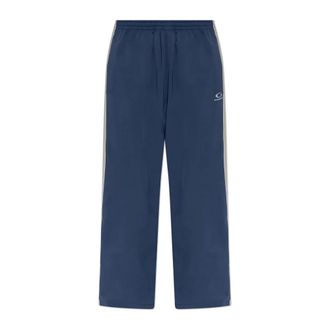 Balenciaga Heren, Broeken, Blauw, Maat: M Polyamide