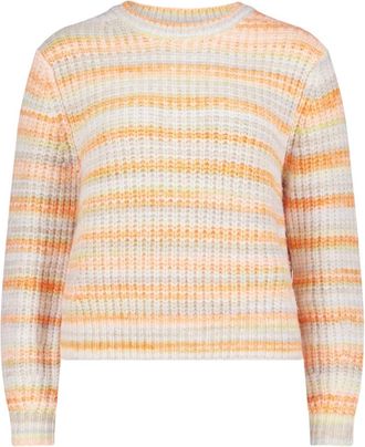 Betty & Co Truien & Vesten, Dames, Wit, XL, Leer, Rondgebreide Truien