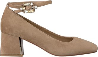 Alma En Pena Schoen met strass gesp - Dames - Pumps - Bruin - 37 EU - Schoenen