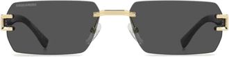 Dsquared2 Hype Grey Zonnebrillen - unisex - Zonnebrillen - Geel - 57 MM - Accessoires