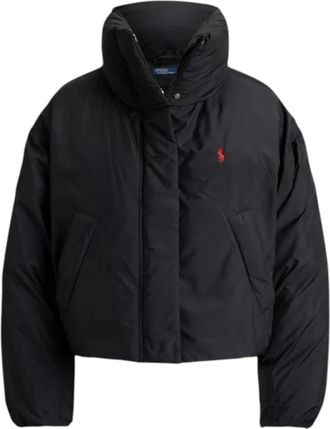 Polo Ralph Lauren Korte Puffer Jas - Dames - Gewatteerde jassen - Zwart - XS - Polyester - Jassen