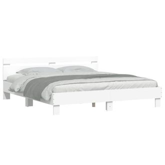 Berkfield Home Durable Bed Frame without Mattress White 200x200 cm