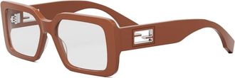 Fendi Fe 50072I Optisch Montuur - unisex - Brillen - Bruin - ONE Size - Accessoires