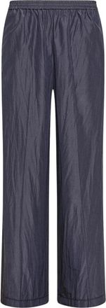 Forte_Forte Taffeta Palazzo Broek - Dames - Wijde Broeken - Zwart - S - Katoen - Broeken
