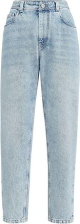 Brunello Cucinelli Light Blue Tapered High Rise Jeans