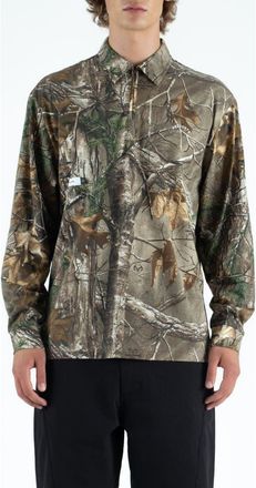 Students Greger Reatree Camo Cotton Quarter Zip Polo at Nordstrom, Size Xx-Large