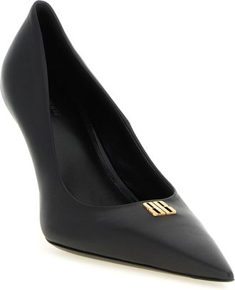Balenciaga Womens Black Calfskin High Heel Pumps