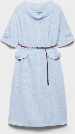 Prada Mouliné wool knit dress