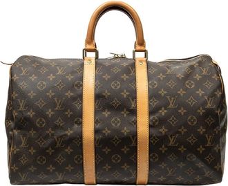 Louis Vuitton Brown Monogram Canvas Keepall (Authentic Pre-Loved)