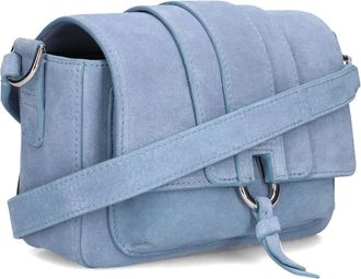 Hogan Tassen, Dames, Blauw, ONE Size, Su&egrave;de, H01X Flap Trend
