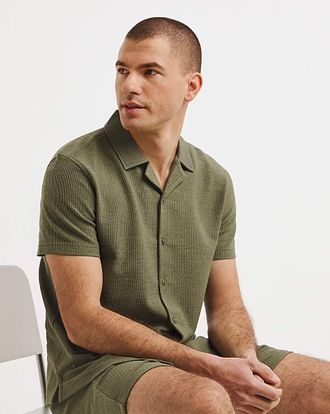 Jacamo Textured Jersey Shirt