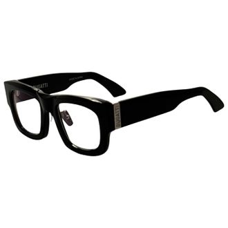 Bugatti Mens 51mm Eyeglasses 48M-BK-RX-AF