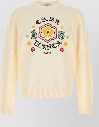 Casablanca merino wool crewneck sweater