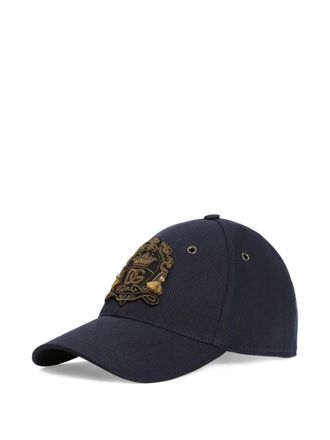 Dolce & Gabbana logo-appliqu&eacute; cap - Blue