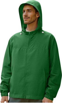 Generic Mens Outdoor Waterproof Jacket Lightweight Softshell Coat Hooded With Pockets Windbreaker Mens Winter Jackets For Commuting, Walking, Hiking And Outdo